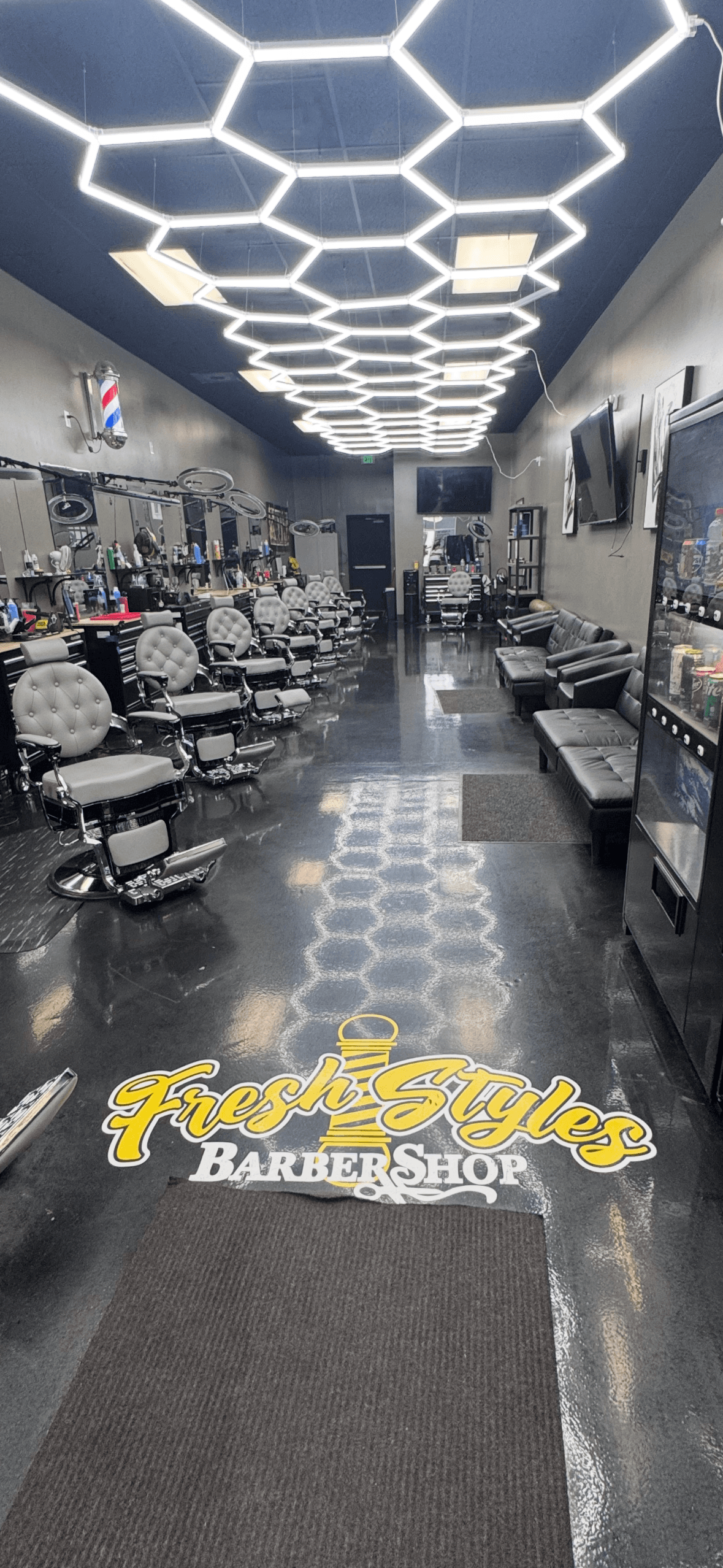 Fresh Styles Barbershop interior